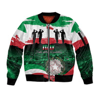 Italy Republic Day Sleeve Zip Bomber Jacket Festa della Repubblica - Wonder Print Shop