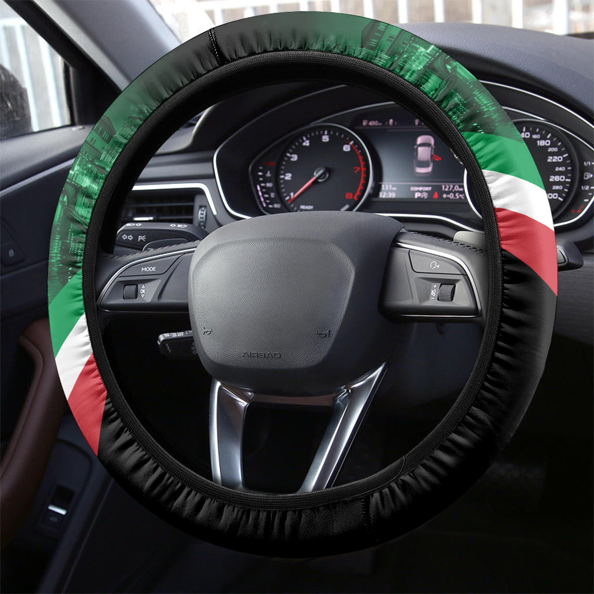 Italy Republic Day Steering Wheel Cover Festa della Repubblica - Wonder Print Shop