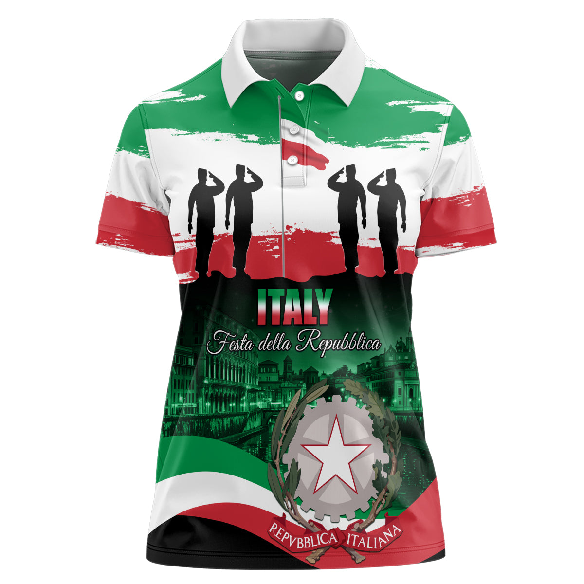 Italy Republic Day Women Polo Shirt Festa della Repubblica - Wonder Print Shop