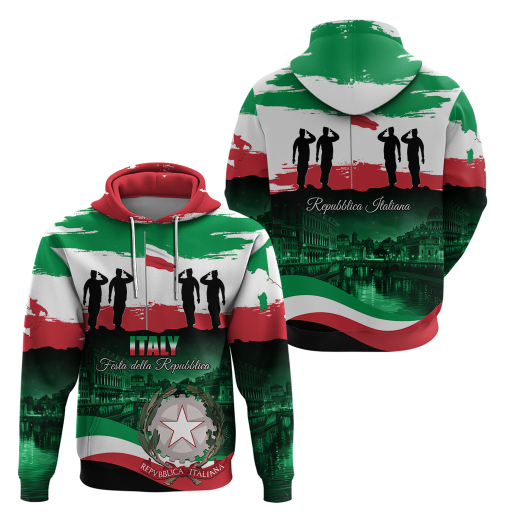 Italy Republic Day Zip Hoodie Festa della Repubblica - Wonder Print Shop