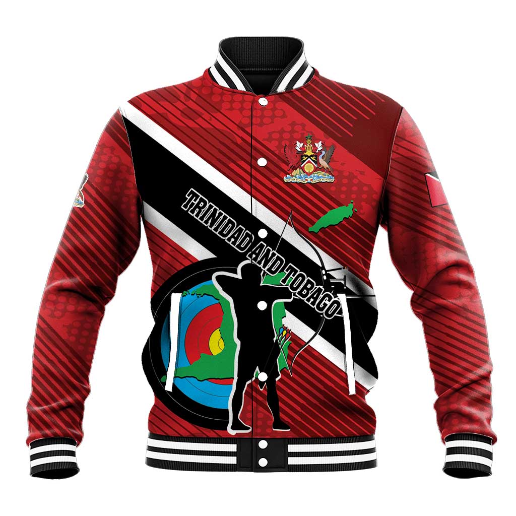 Personalized Trinidad and Tobago Archery Baseball Jacket Archery On The Move