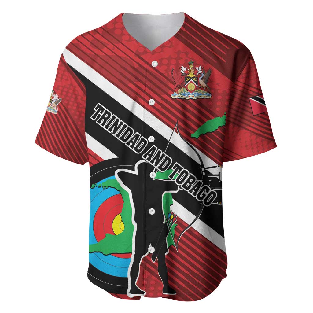 Personalized Trinidad and Tobago Archery Baseball Jersey Archery On The Move