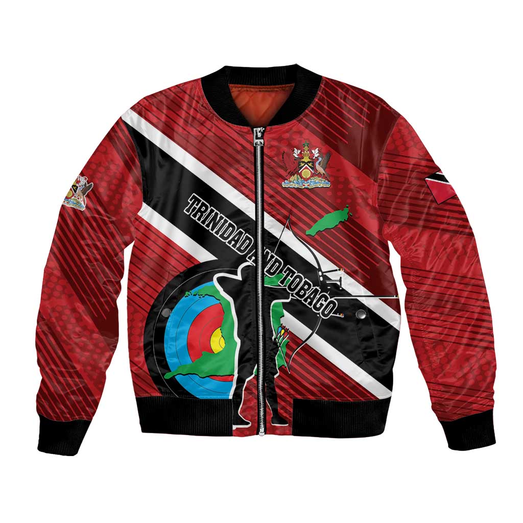 Personalized Trinidad and Tobago Archery Bomber Jacket Archery On The Move