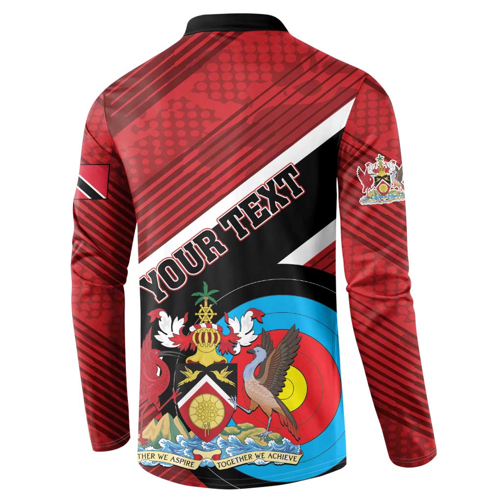 Personalized Trinidad and Tobago Archery Button Sweatshirt Archery On The Move