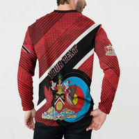Personalized Trinidad and Tobago Archery Button Sweatshirt Archery On The Move