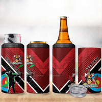 Personalized Trinidad and Tobago Archery 4 in 1 Can Cooler Tumbler Archery On The Move