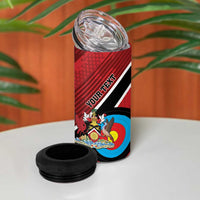 Personalized Trinidad and Tobago Archery 4 in 1 Can Cooler Tumbler Archery On The Move