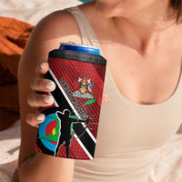 Personalized Trinidad and Tobago Archery 4 in 1 Can Cooler Tumbler Archery On The Move