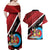 Personalized Trinidad and Tobago Archery Couples Matching Off Shoulder Maxi Dress and Hawaiian Shirt Archery On The Move