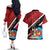 Personalized Trinidad and Tobago Archery Couples Matching Off The Shoulder Long Sleeve Dress and Hawaiian Shirt Archery On The Move