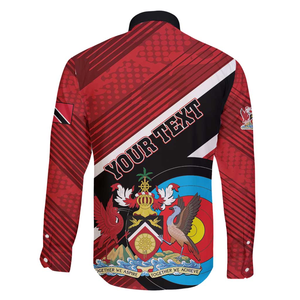 Personalized Trinidad and Tobago Archery Family Matching Off Shoulder Short Dress and Hawaiian Shirt Archery On The Move