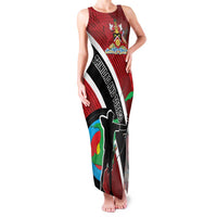 Personalized Trinidad and Tobago Archery Family Matching Tank Maxi Dress and Hawaiian Shirt Archery On The Move