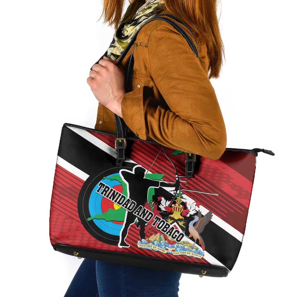Trinidad and Tobago Archery Leather Tote Bag Archery On The Move
