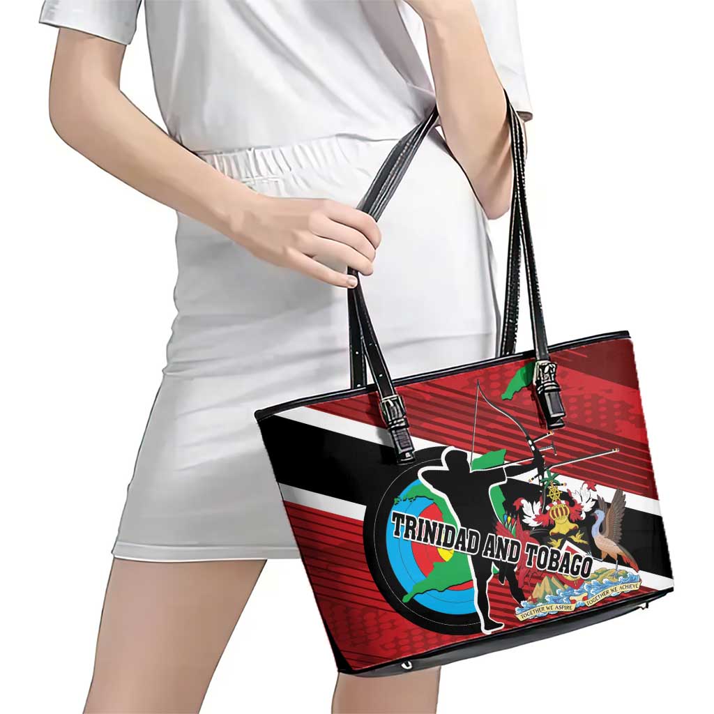 Trinidad and Tobago Archery Leather Tote Bag Archery On The Move