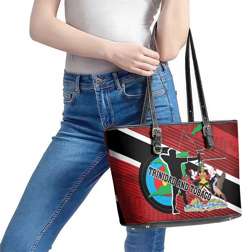 Trinidad and Tobago Archery Leather Tote Bag Archery On The Move