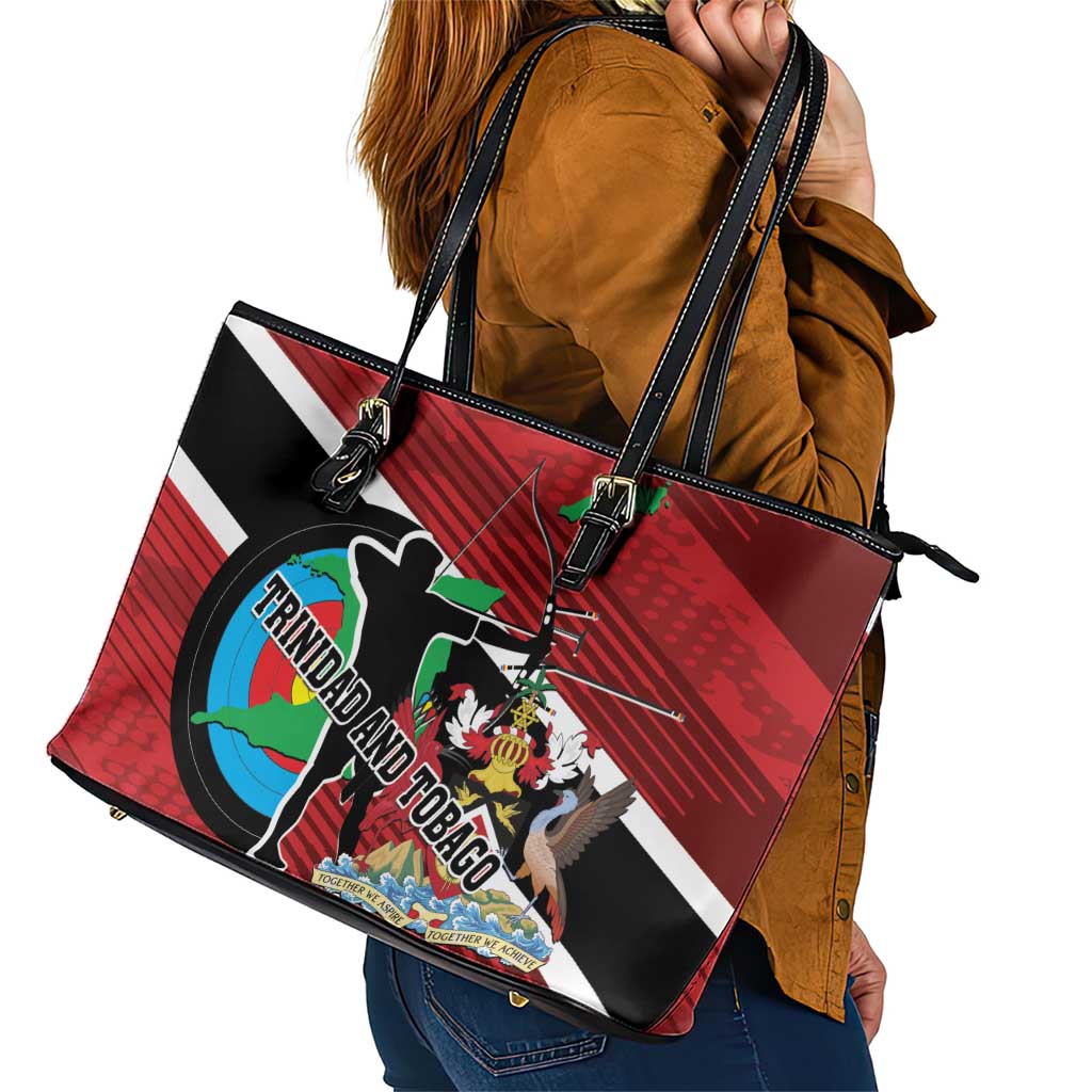Trinidad and Tobago Archery Leather Tote Bag Archery On The Move