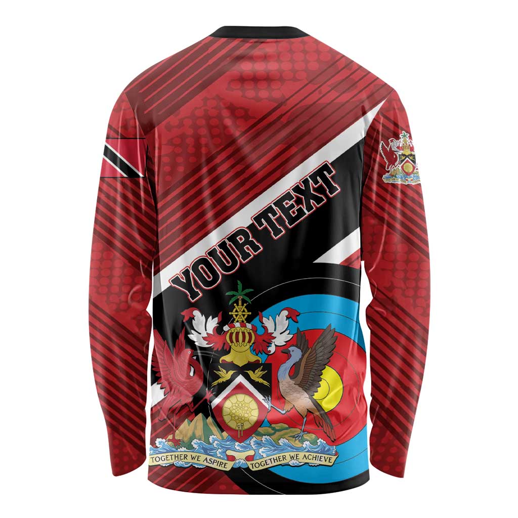Personalized Trinidad and Tobago Archery Long Sleeve Shirt Archery On The Move