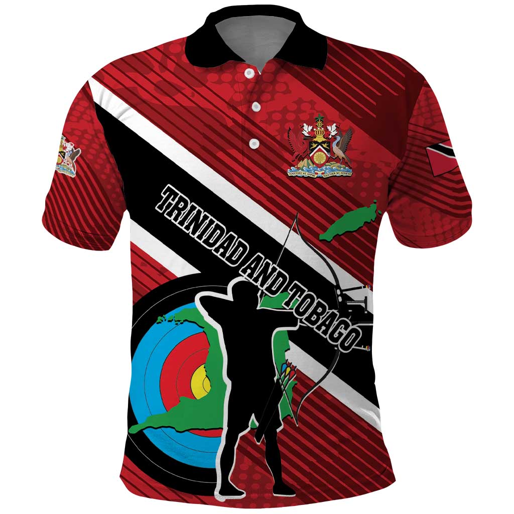 Personalized Trinidad and Tobago Archery Polo Shirt Archery On The Move
