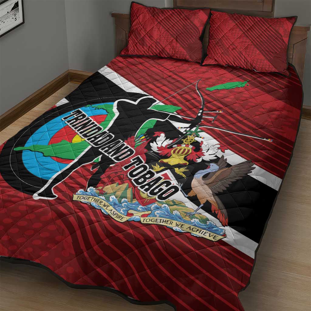 Trinidad and Tobago Archery Quilt Bed Set Archery On The Move