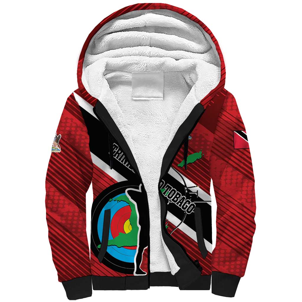 Personalized Trinidad and Tobago Archery Sherpa Hoodie Archery On The Move