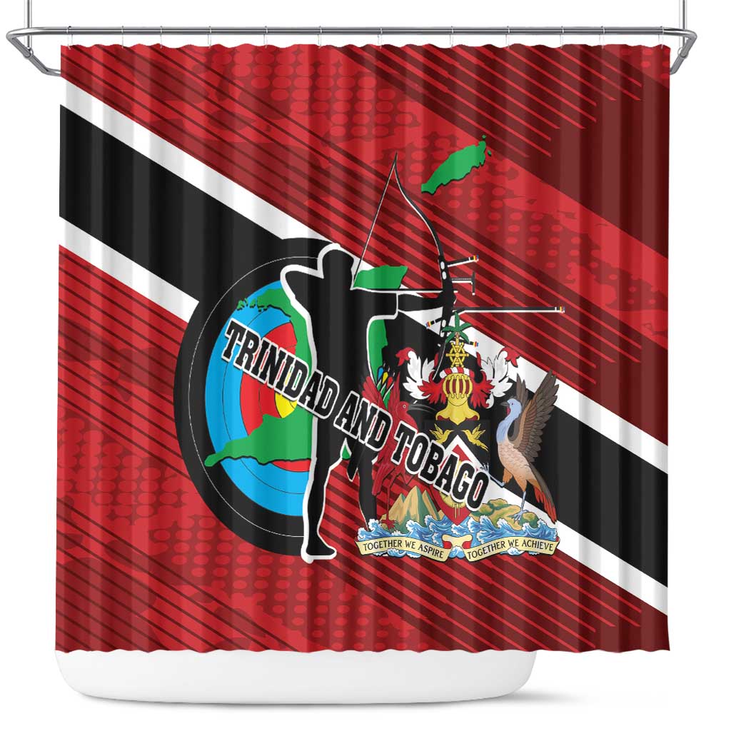 Trinidad and Tobago Archery Shower Curtain Archery On The Move