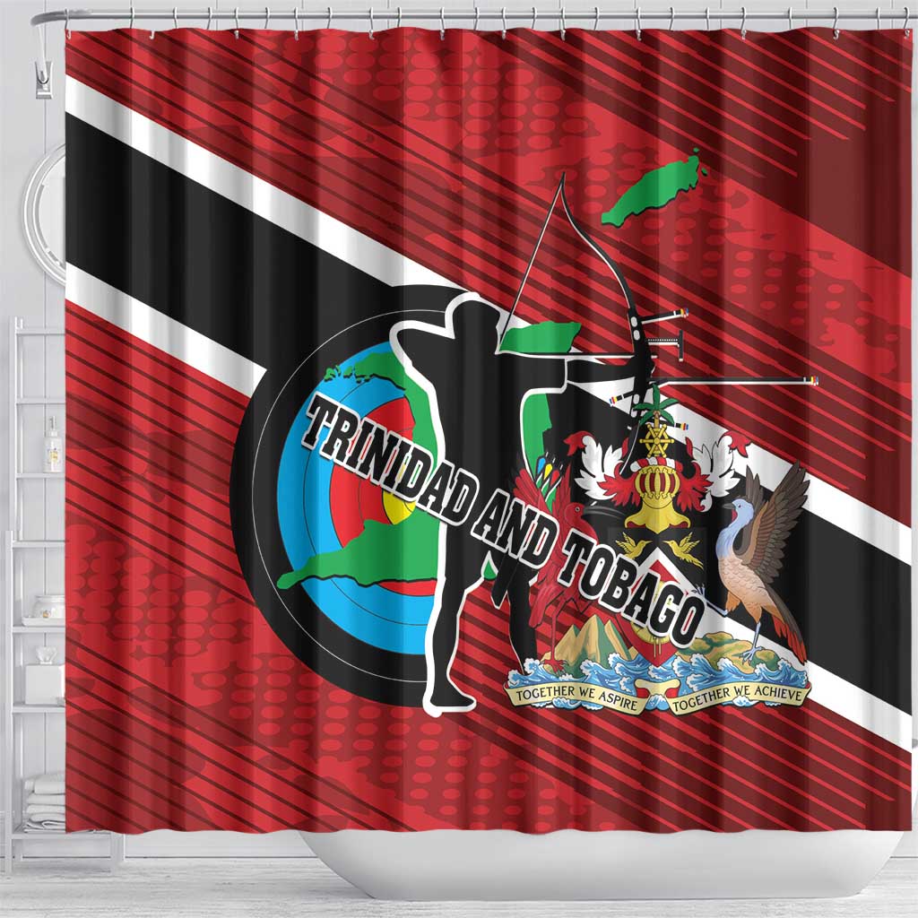Trinidad and Tobago Archery Shower Curtain Archery On The Move