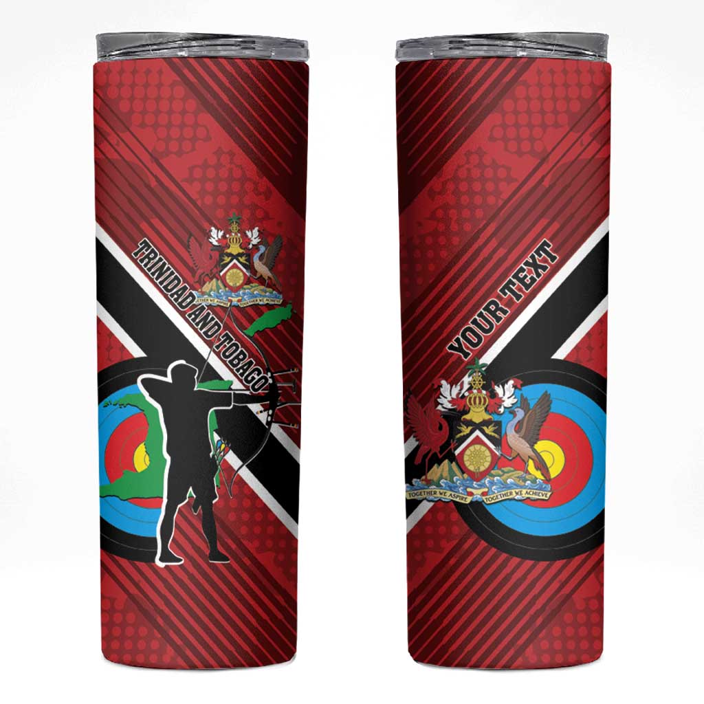 Personalized Trinidad and Tobago Archery Skinny Tumbler Archery On The Move