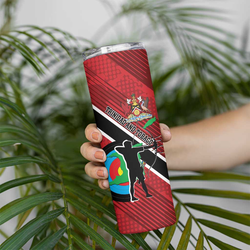 Personalized Trinidad and Tobago Archery Skinny Tumbler Archery On The Move