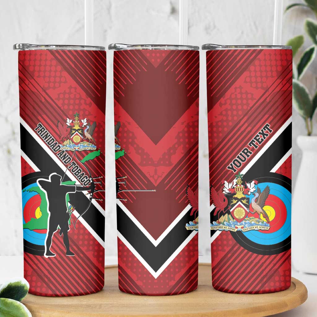 Personalized Trinidad and Tobago Archery Skinny Tumbler Archery On The Move