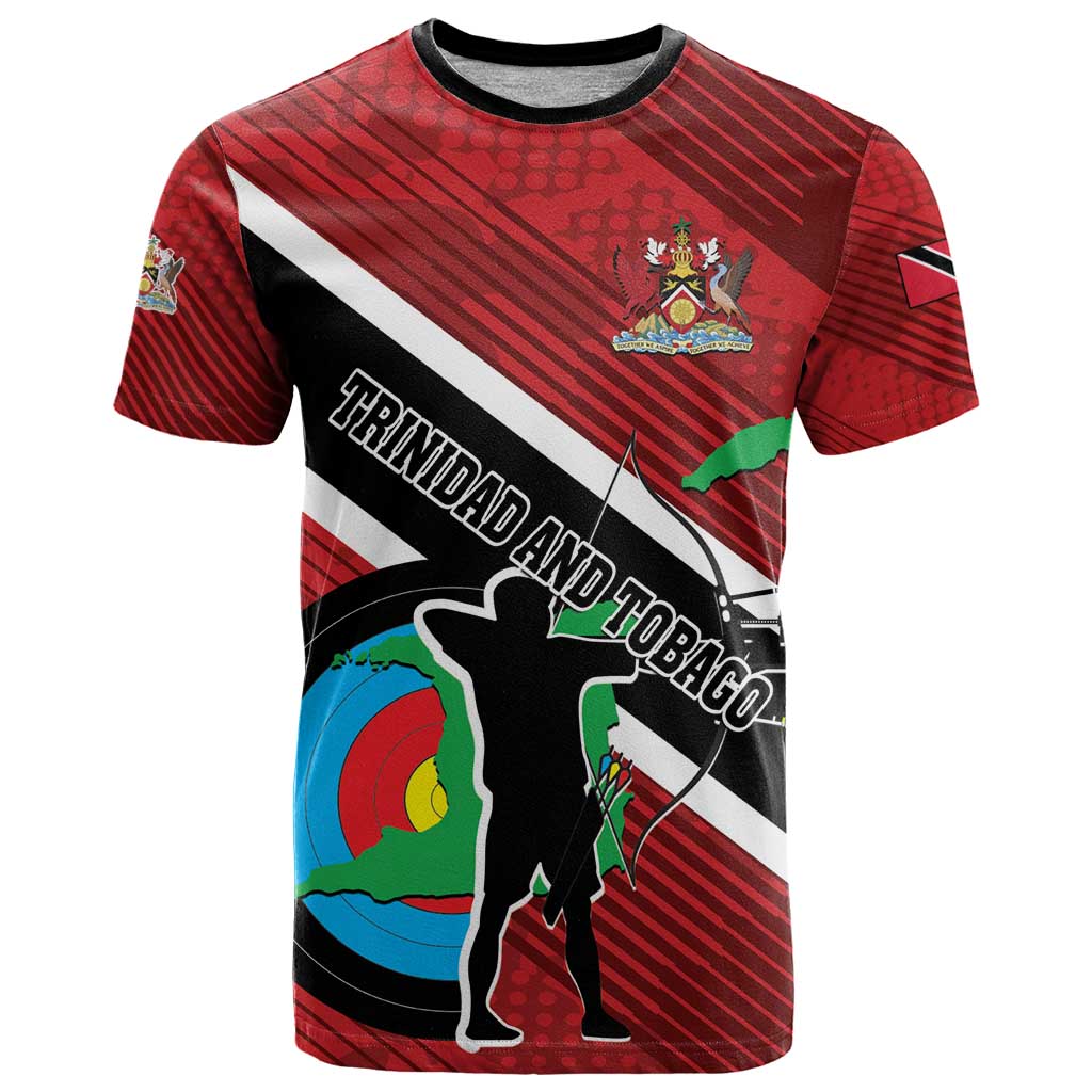 Personalized Trinidad and Tobago Archery T Shirt Archery On The Move