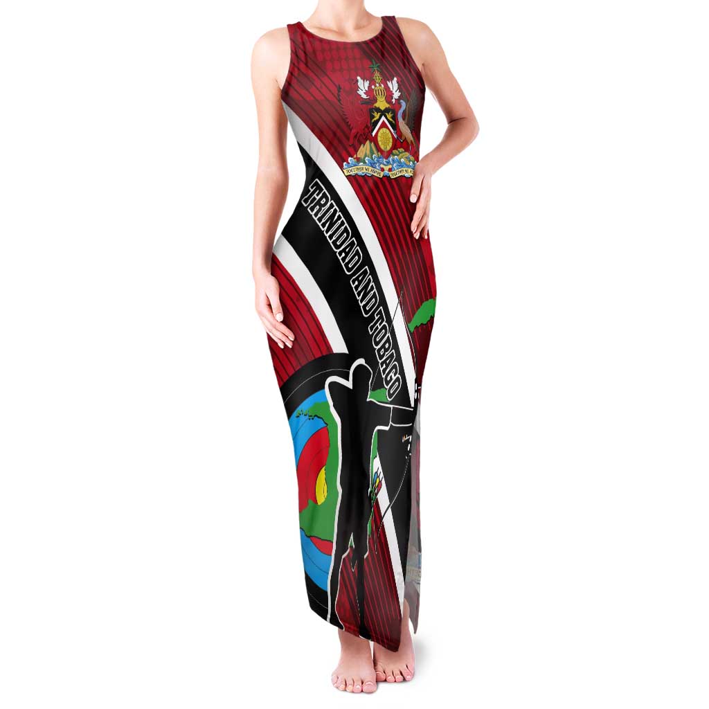 Personalized Trinidad and Tobago Archery Tank Maxi Dress Archery On The Move