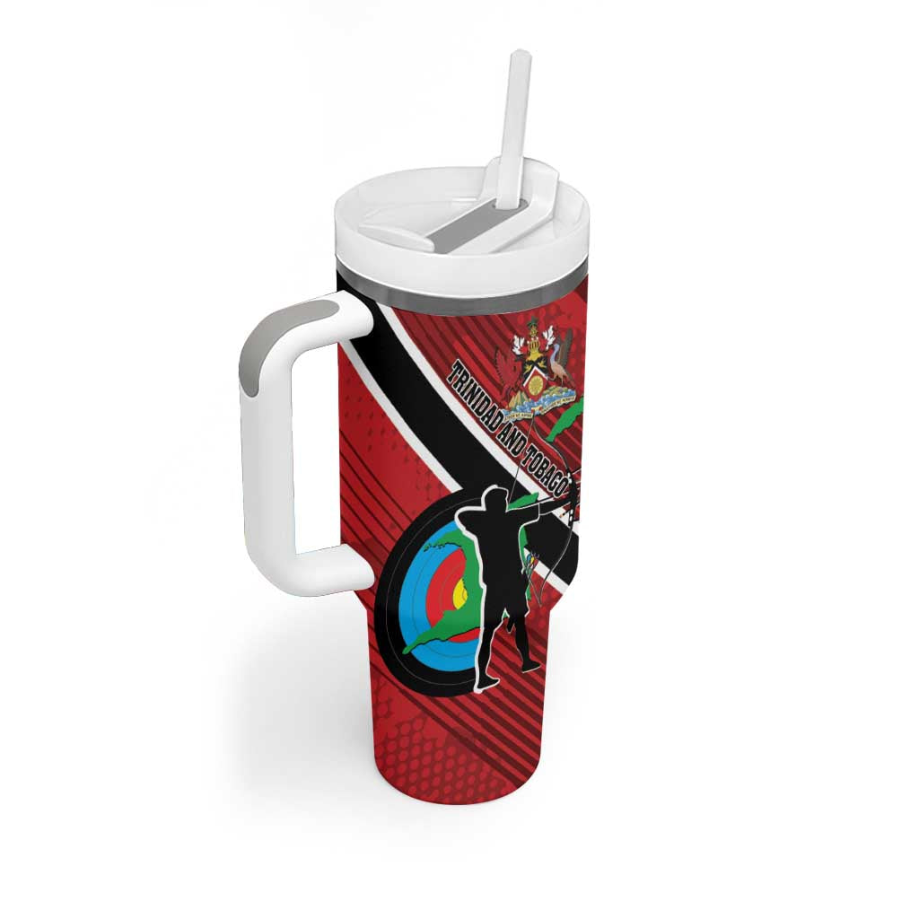 Personalized Trinidad and Tobago Archery Tumbler With Handle Archery On The Move