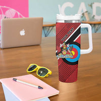 Personalized Trinidad and Tobago Archery Tumbler With Handle Archery On The Move