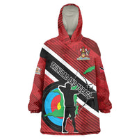 Personalized Trinidad and Tobago Archery Wearable Blanket Hoodie Archery On The Move