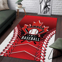 Canada Baseball Area Rug Go Champion The Maple Leaf