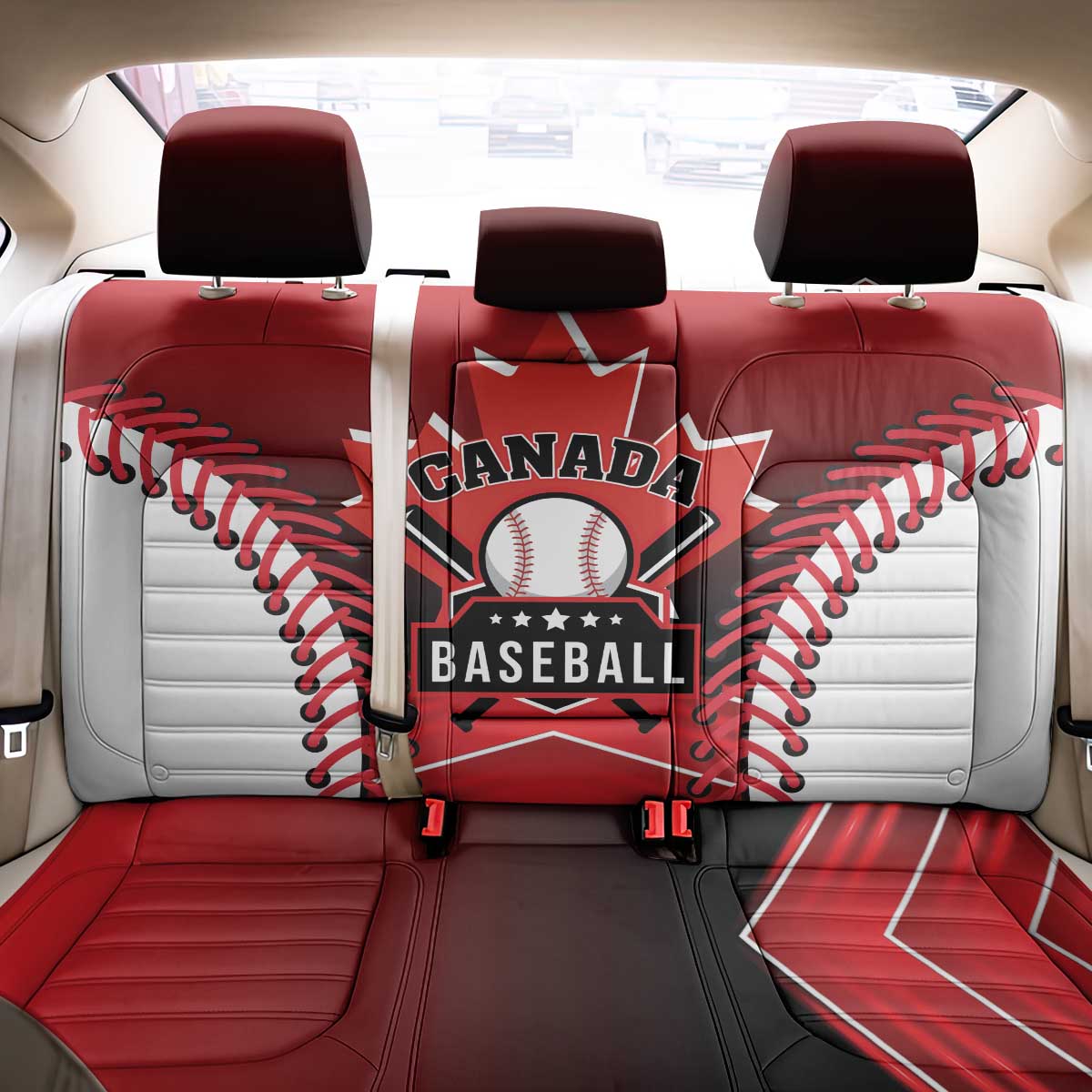 Canada Baseball Back Car Seat Cover Go Champion The Maple Leaf