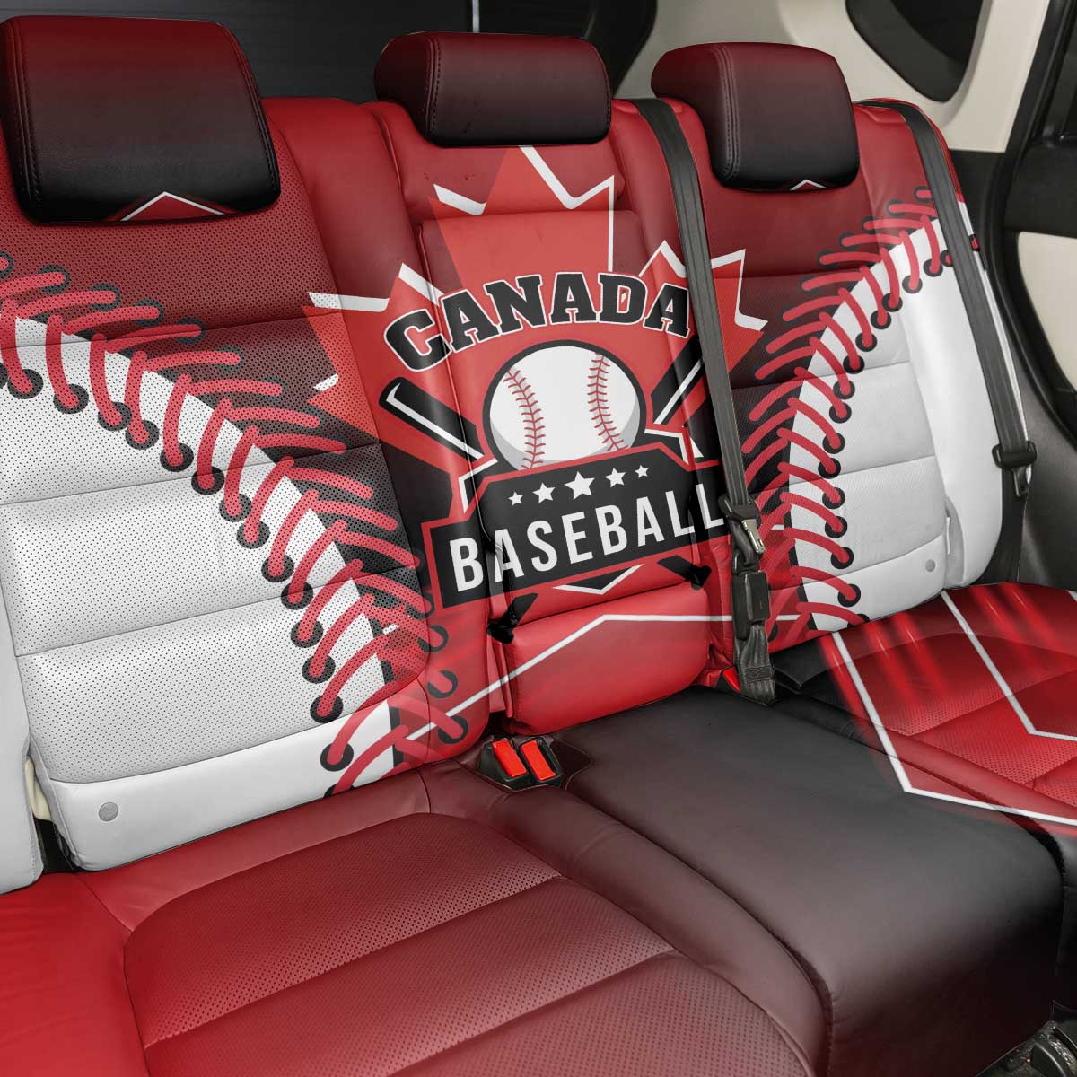 Canada Baseball Back Car Seat Cover Go Champion The Maple Leaf