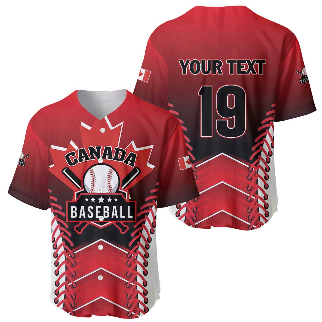 Custom Canada Baseball Baseball Jersey Go Champion The Maple Leaf