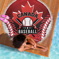 Canada Baseball Beach Blanket Go Champion The Maple Leaf