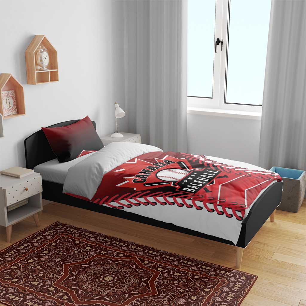 Canada Baseball Bedding Set Go Champion The Maple Leaf