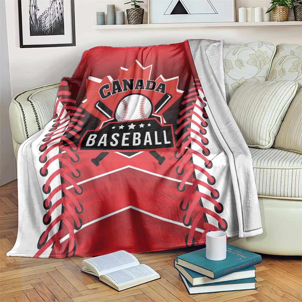Canada Baseball Blanket Go Champion The Maple Leaf