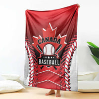 Canada Baseball Blanket Go Champion The Maple Leaf