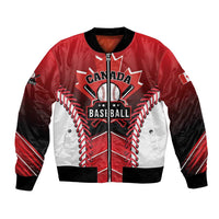 Custom Canada Baseball Bomber Jacket Go Champion The Maple Leaf