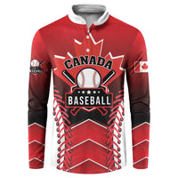 Custom Canada Baseball Button Sweatshirt Go Champion The Maple Leaf