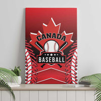 Canada Baseball Canvas Wall Art Go Champion The Maple Leaf