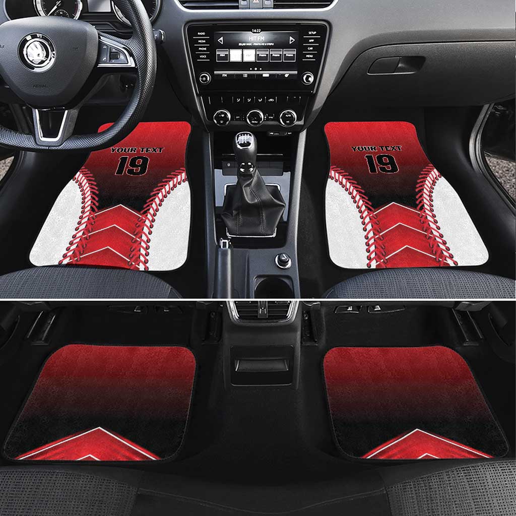 Canada Baseball Car Mats Go Champion The Maple Leaf