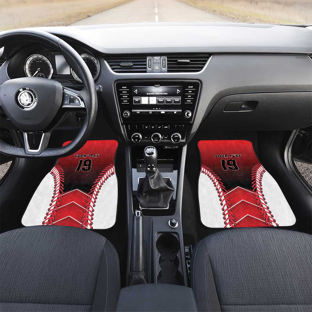 Canada Baseball Car Mats Go Champion The Maple Leaf