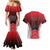 Custom Canada Baseball Couples Matching Mermaid Dress and Hawaiian Shirt Go Champion The Maple Leaf