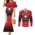 Custom Canada Baseball Couples Matching Mermaid Dress and Long Sleeve Button Shirt Go Champion The Maple Leaf