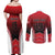 Custom Canada Baseball Couples Matching Off Shoulder Maxi Dress and Long Sleeve Button Shirt Go Champion The Maple Leaf